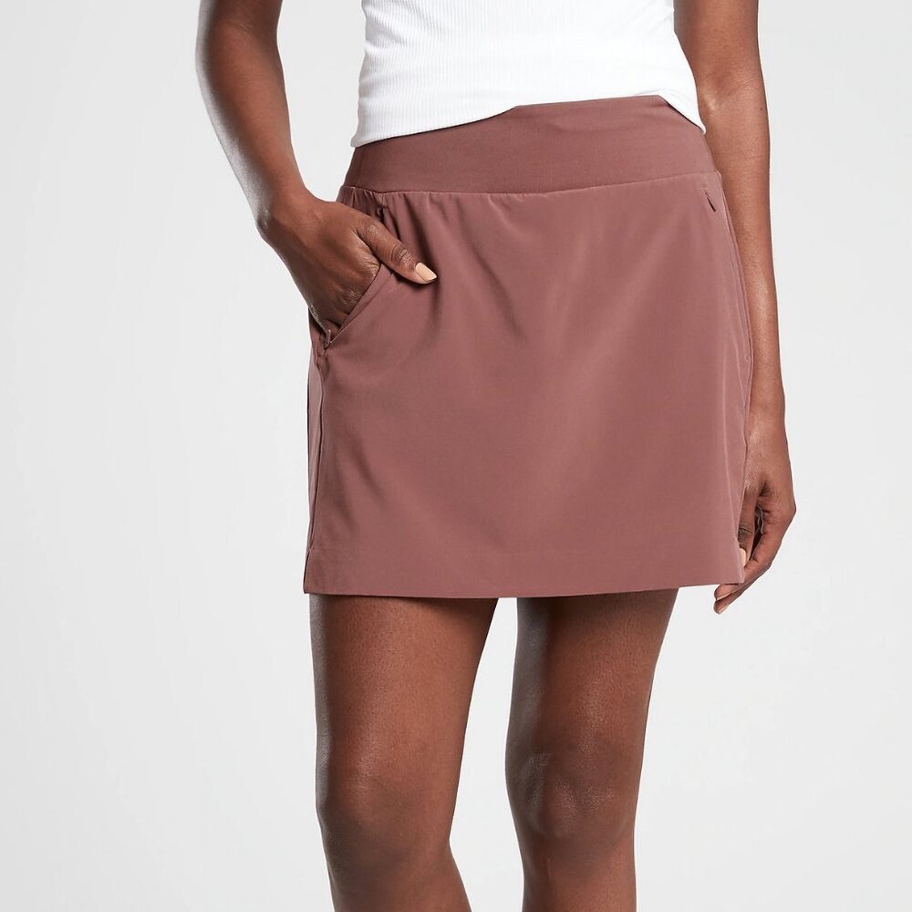 Athleta Soho Skort, Brown, 6, NWT